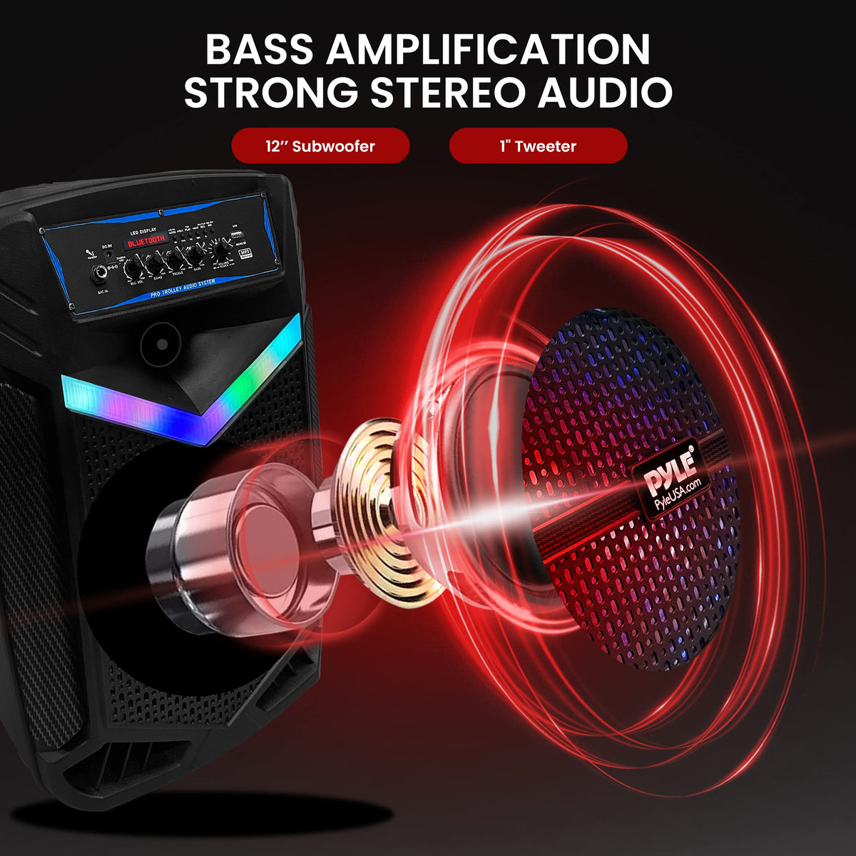 Portable Bluetooth PA Speaker System 800W Rechargeable P69890