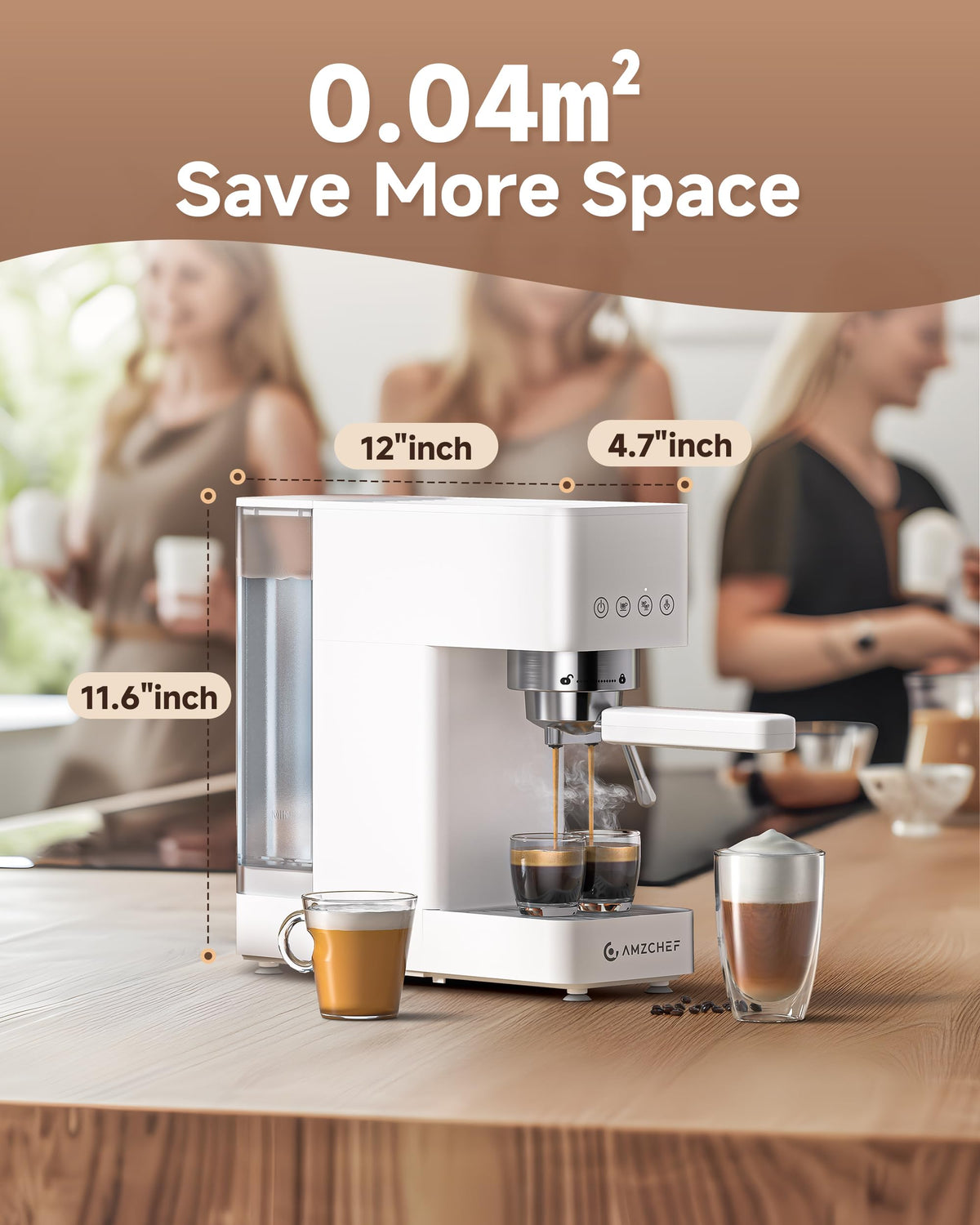 Compact 20 Bar Espresso Machine E47355