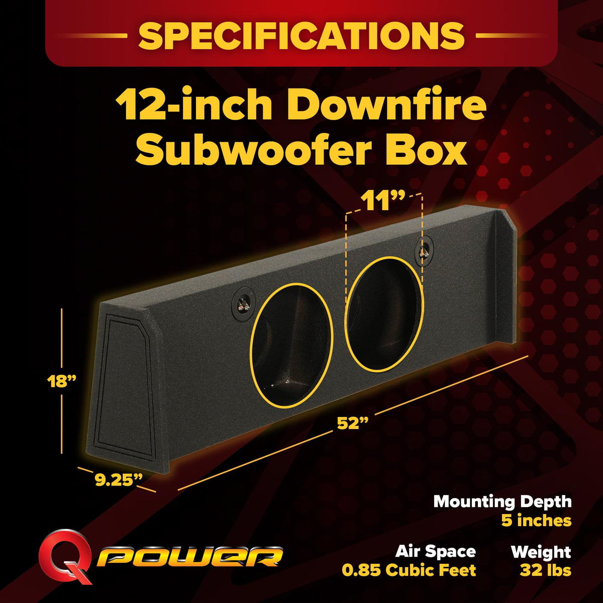 Dual 12in Subwoofer Box N292949
