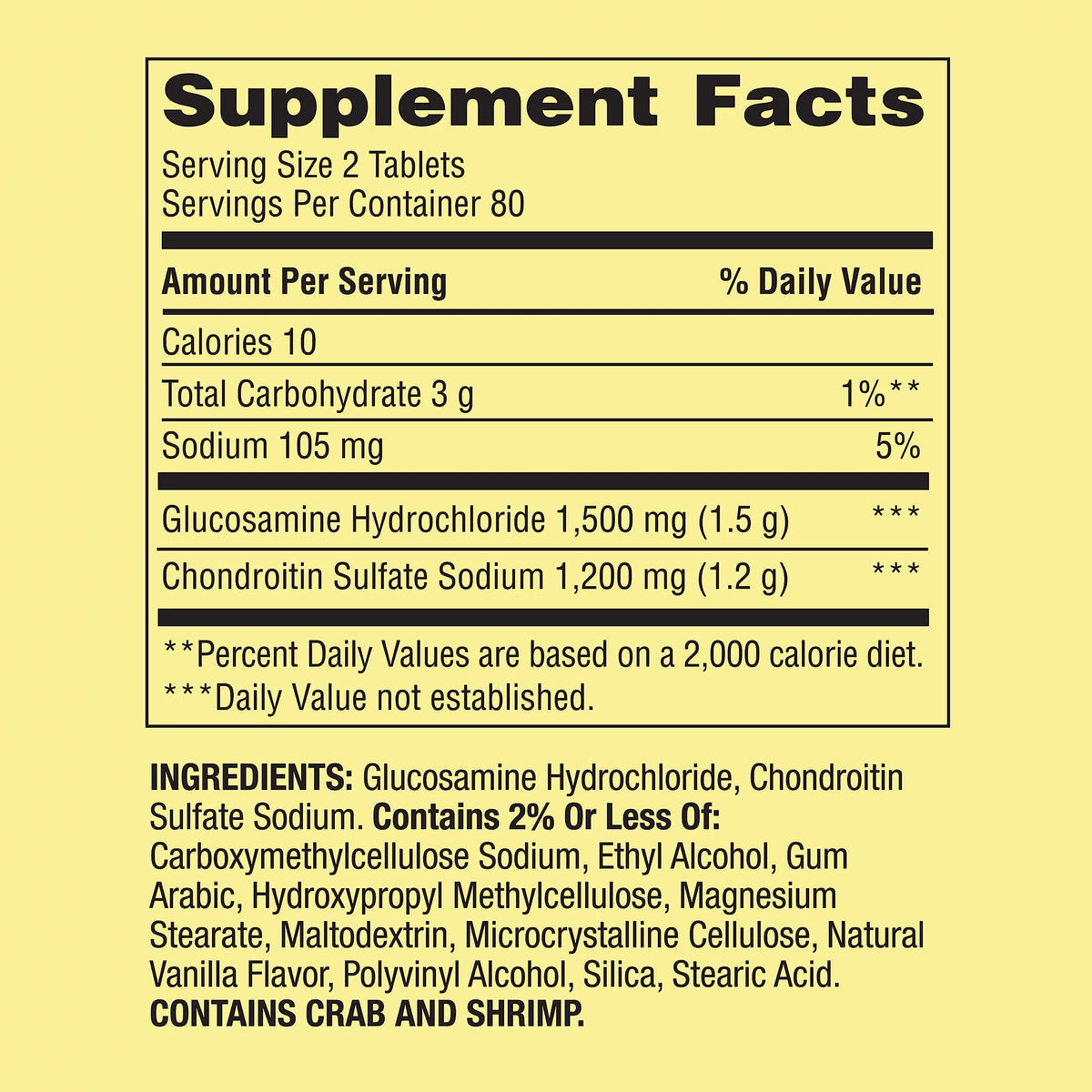 Glucosamine Chondroitin Triple Strength 160 Tablets G917290