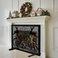 Christmas Fireplace Screen N721