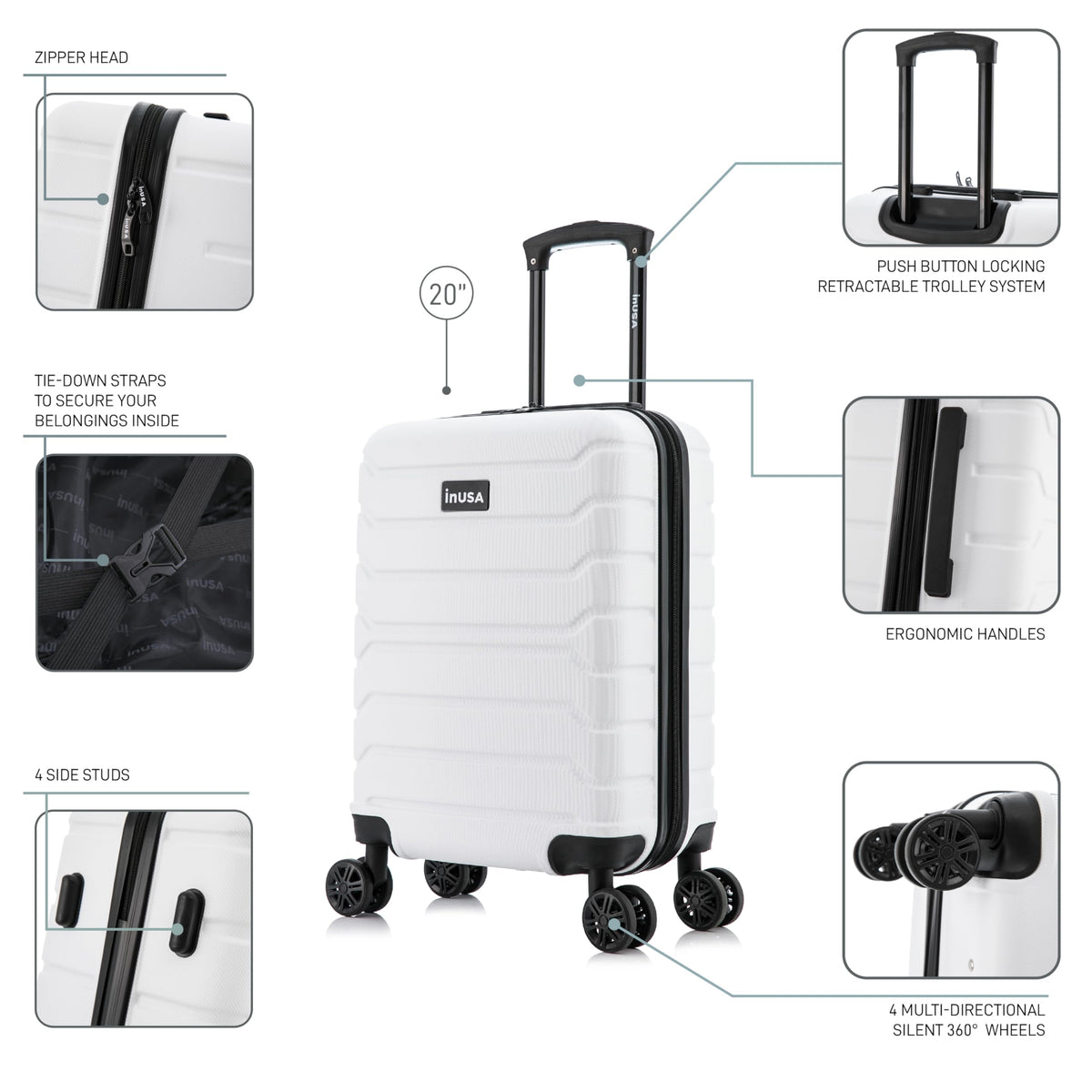 20-Inch Hardside Spinner Luggage T1609