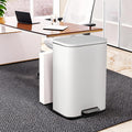 50L Stainless Steel Step Trash Can with Soft-Close Lid B2990