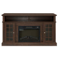58-Inch Espresso Fireplace TV Stand A13339