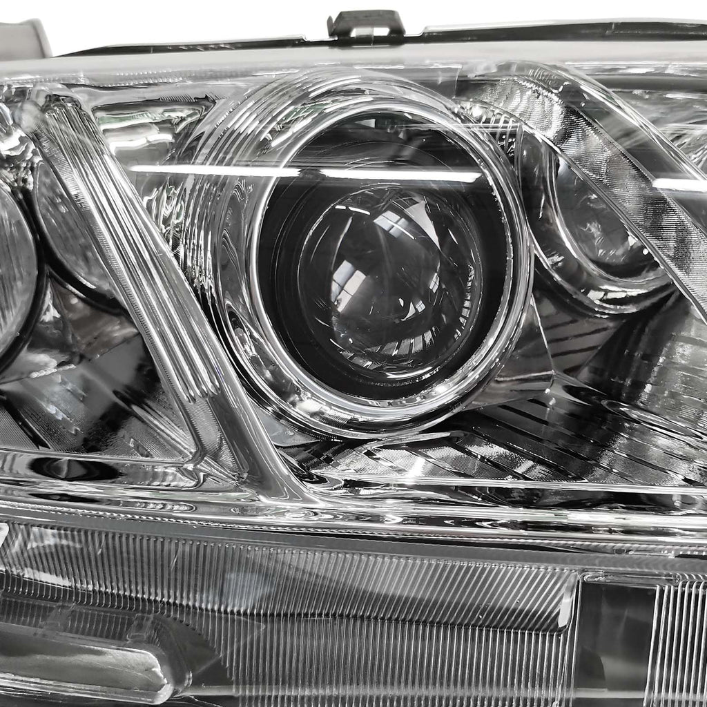 Chrome Clear Lens Projector Headlight Replacement Kit Pair of LH+RH R72776