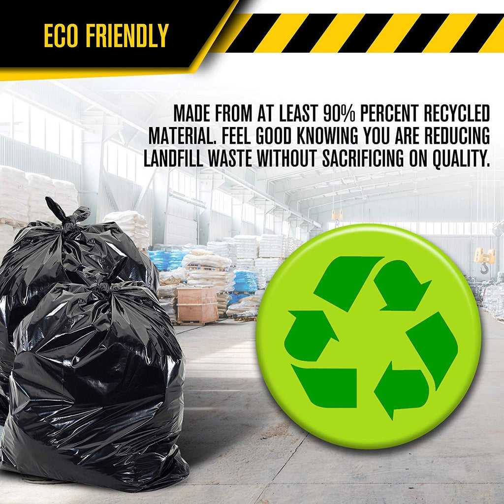 40-45 Gallon Black Heavy Duty Trash Bags T75467