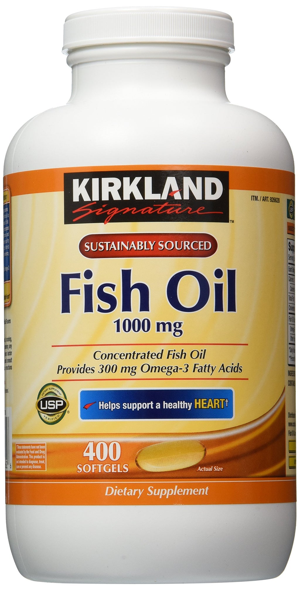 Omega-3 Fish Oil Concentrate 400 Softgels G70968