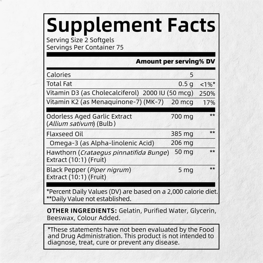 Aged Black Garlic Extract 700mg Supplements L115