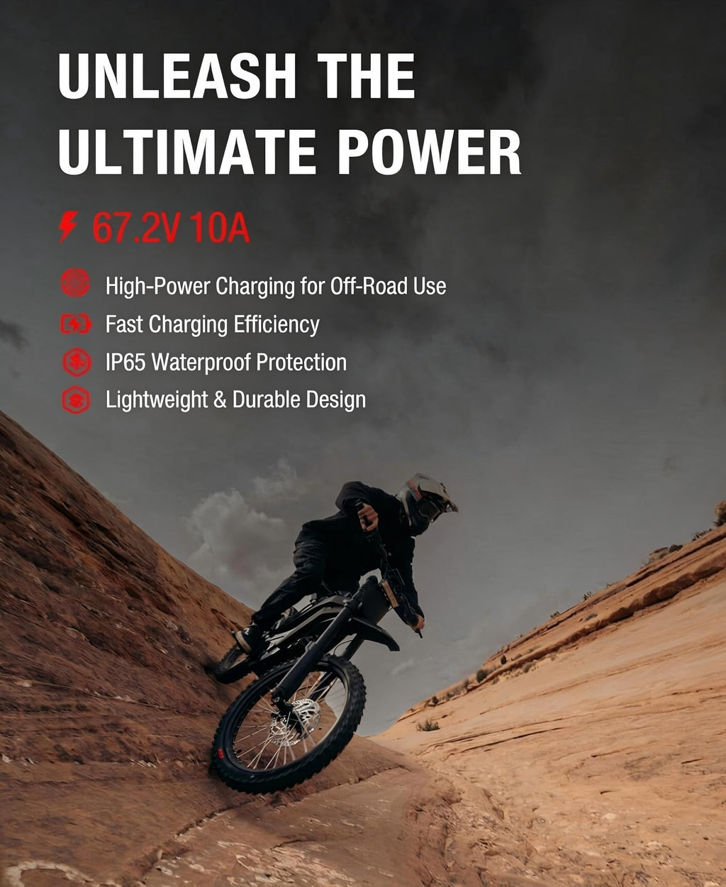 67.2V 10A Waterproof IP65 Lithium Battery Charger Y236371