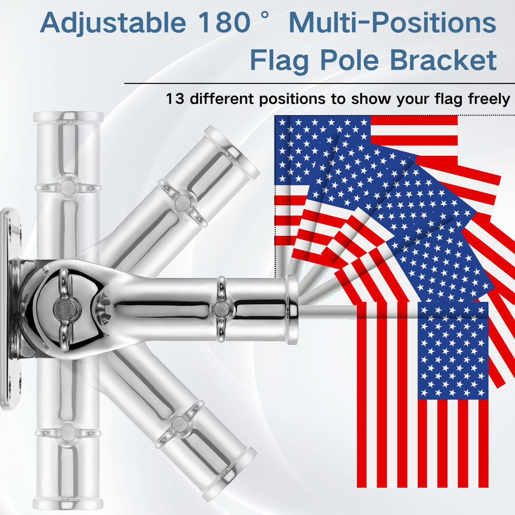 316 Stainless Steel Adjustable Flag Pole Holder Y7461