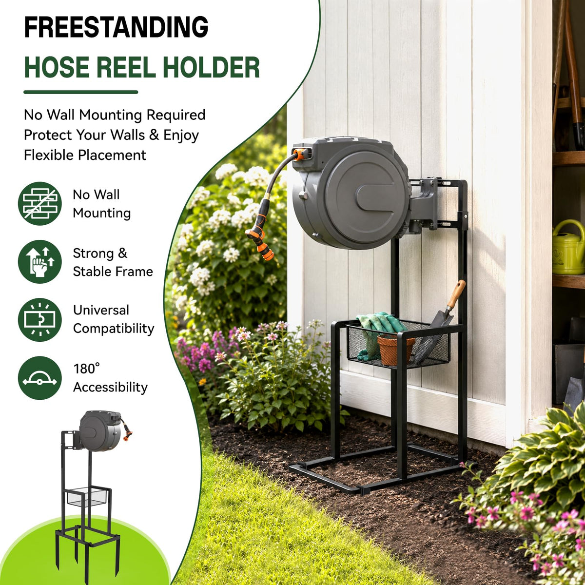 Retractable Hose Reel Stand/Mounting Post Z7818