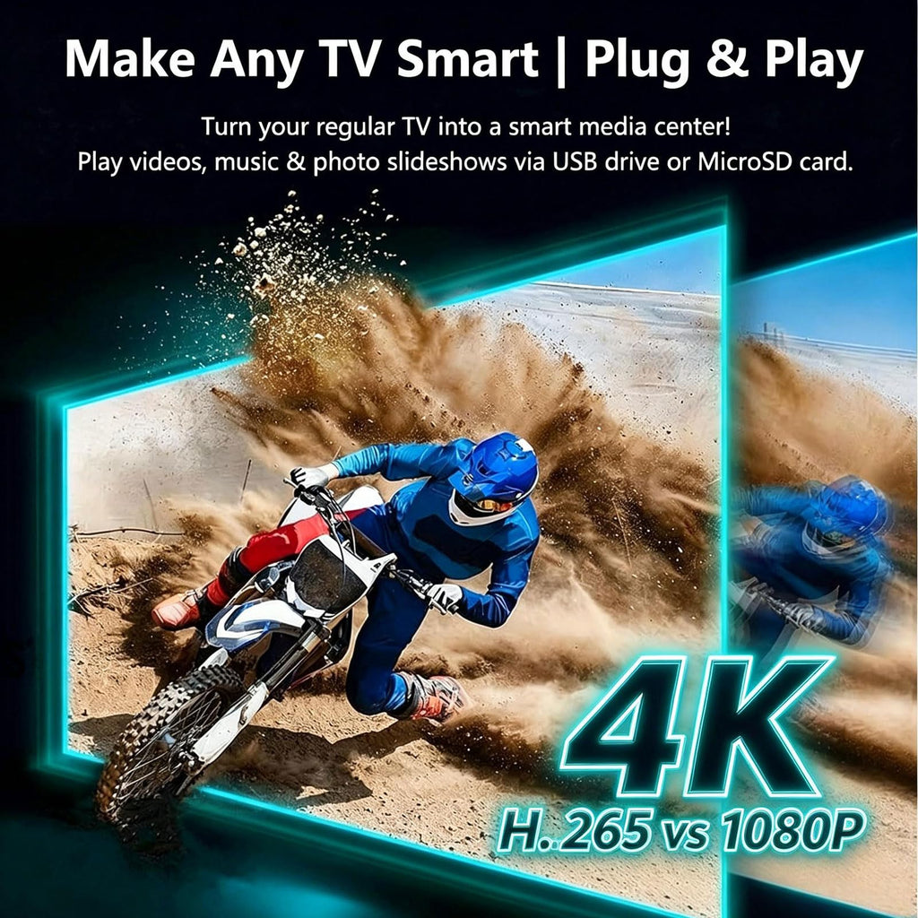 4K Full-HD USB microSD Digital Media Player X74417