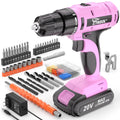 20V Cordless Pink Drill Set with Battery & Charger Q31148