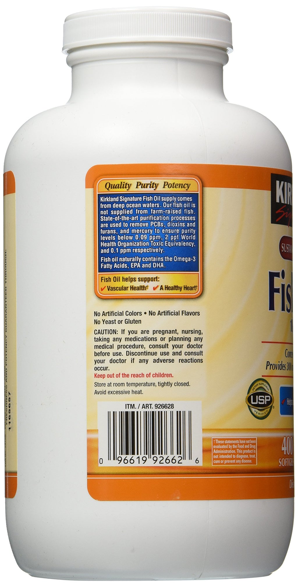 Omega-3 Fish Oil Concentrate 400 Softgels G70968