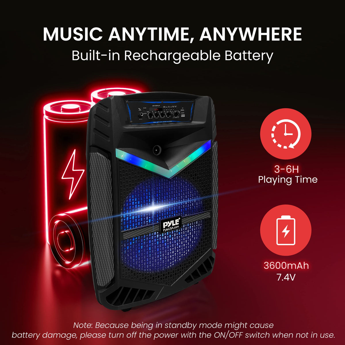 Portable Bluetooth PA Speaker System 800W Rechargeable P69890