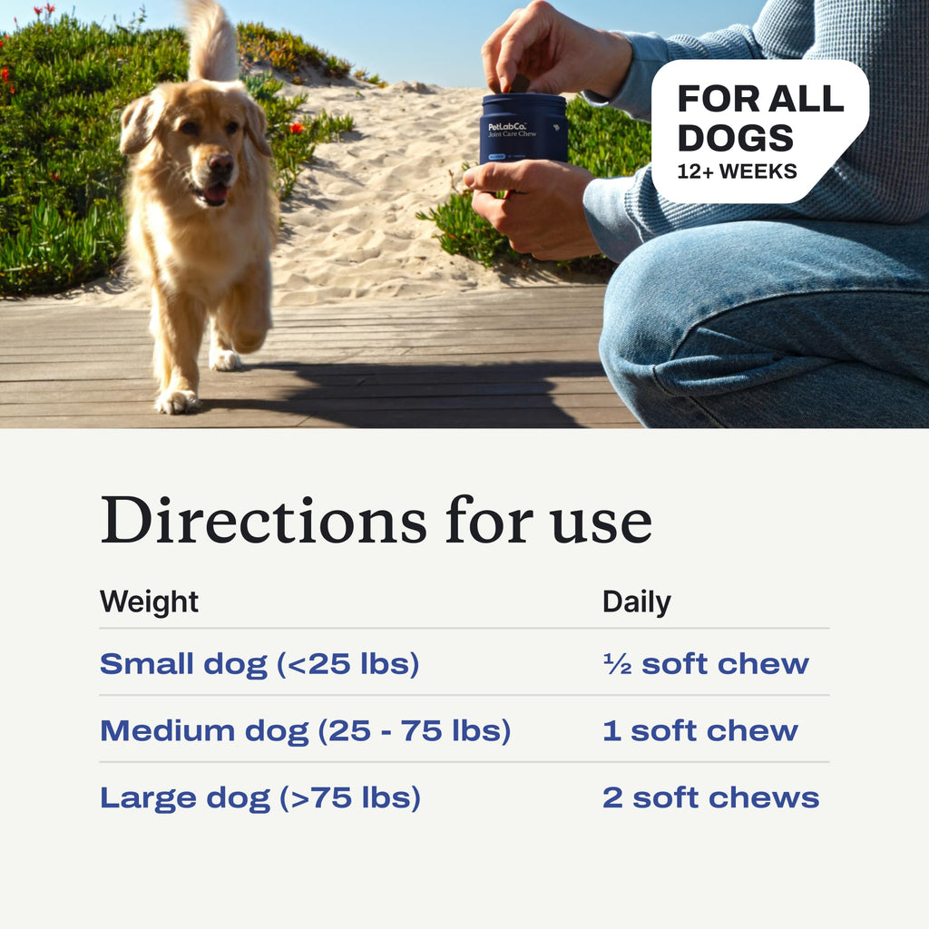 Joint Care Chews for Dogs, 30 Soft Chews, Pork E5347