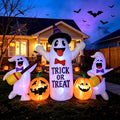 8FT LED Inflatable Ghosts with Pumpkins Y418