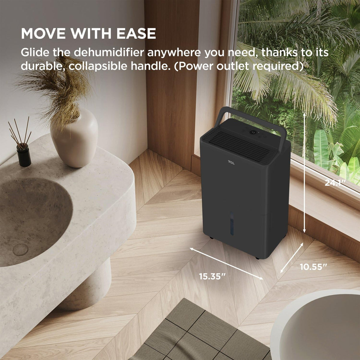 50-Pint Portable Smart Dehumidifier with Pump I633921