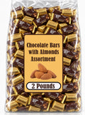 Milk and Dark Chocolate with Almonds Assortment, 2 Lbs Bulk N17524