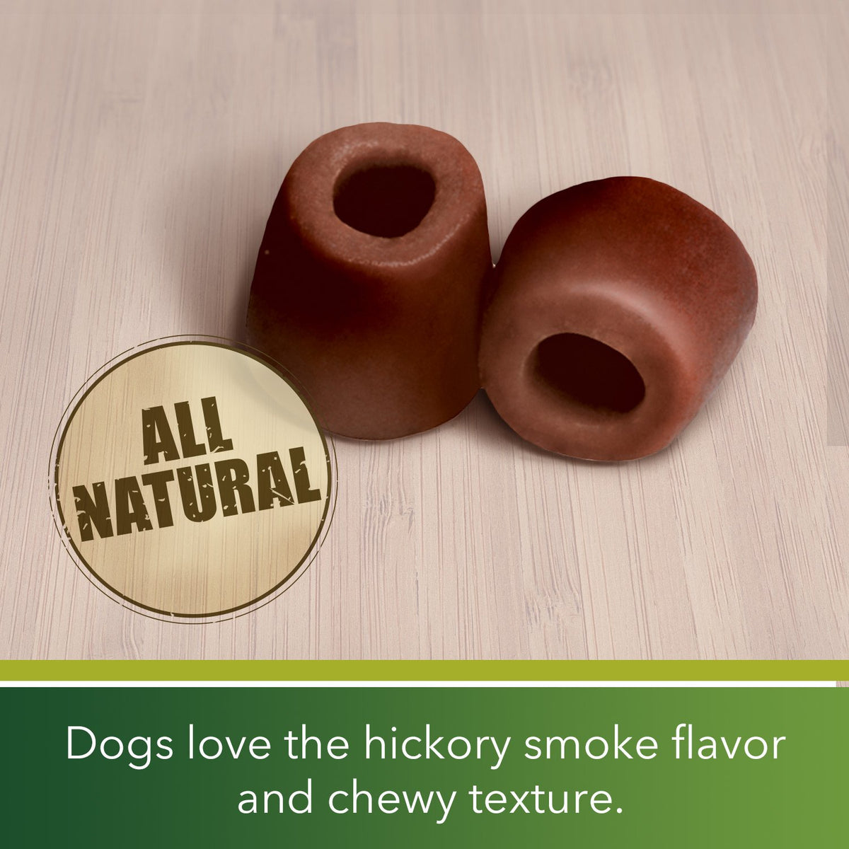 Hickory Smoke Tablet Size Dog Treats 30 Count Pack of 6 D664325