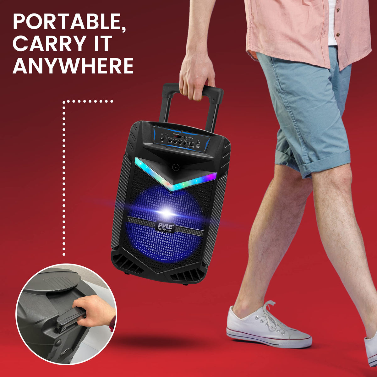 Portable Bluetooth PA Speaker System 800W Rechargeable P69890