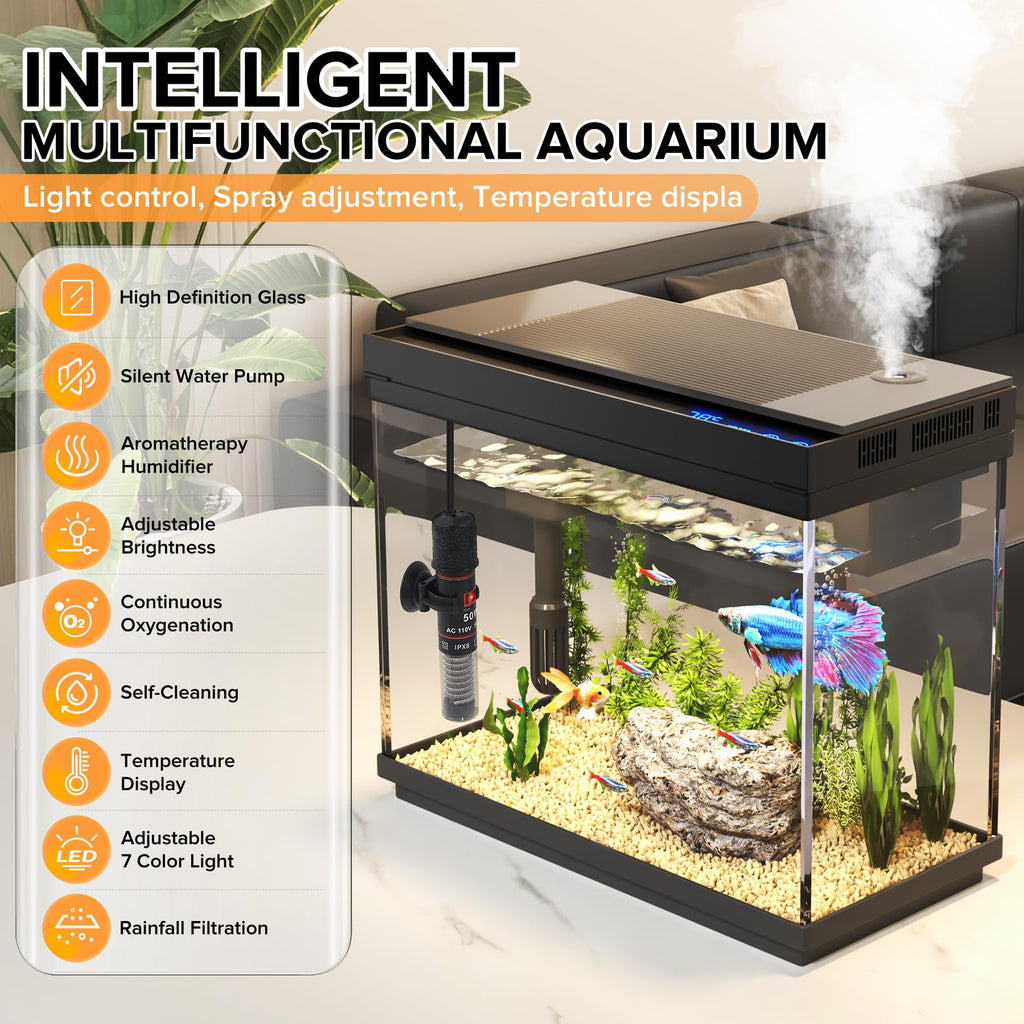 2.4-Gallon Aquarium Starter Kit with Quiet Pump O653347