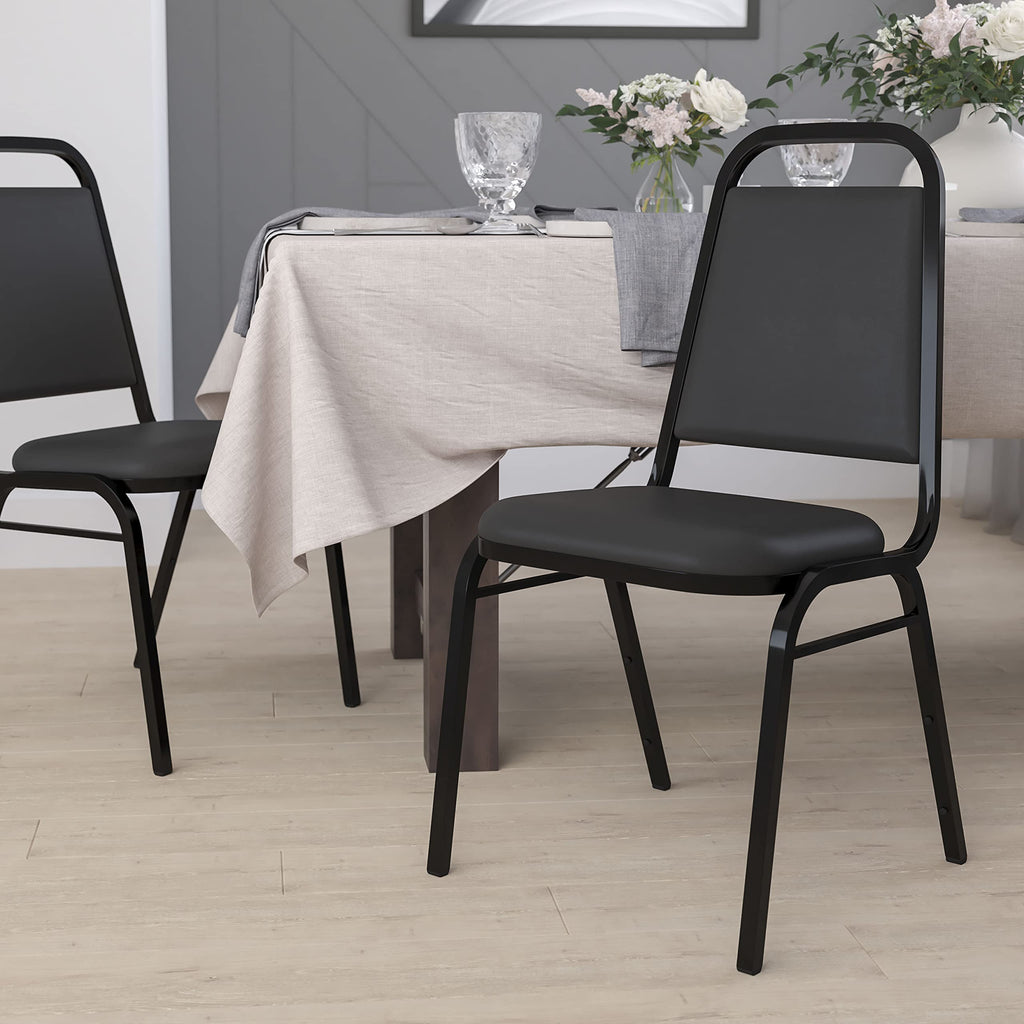 Black Stackable Banquet Chair W80355