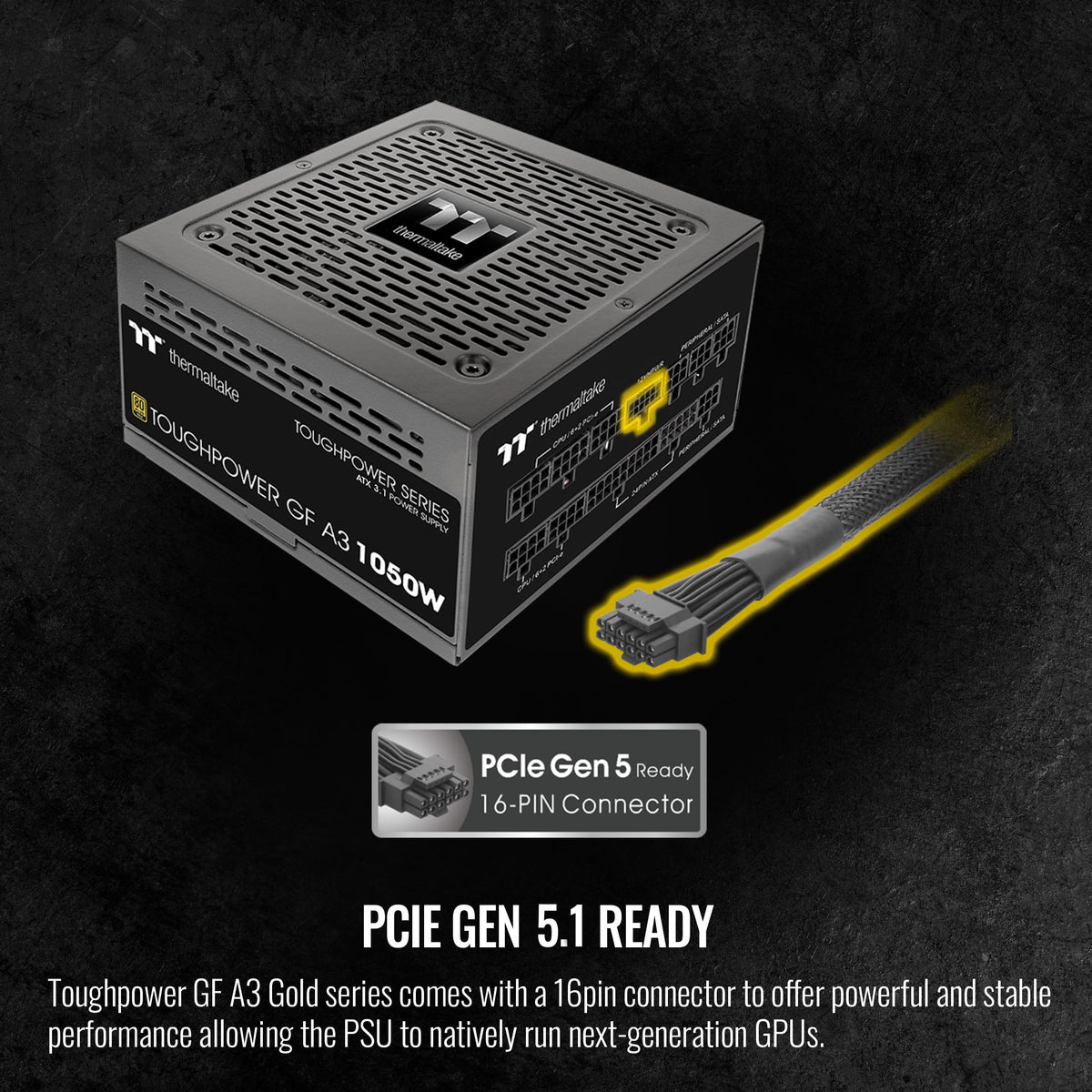 1050W 80+ Gold ATX 3.1 Power Supply F4345