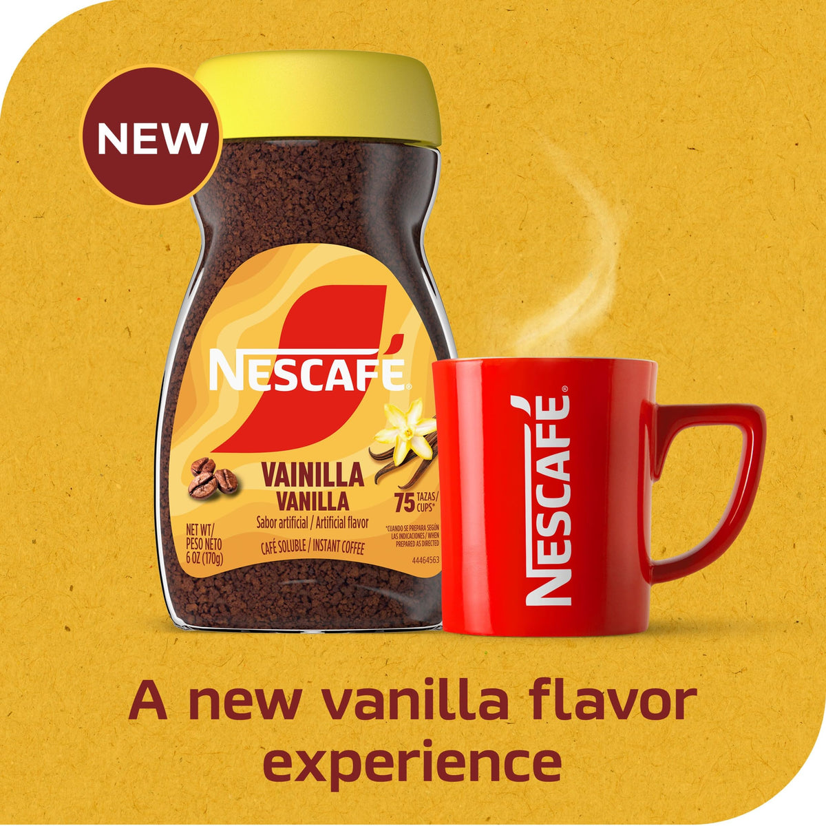 Instant Flavored Coffee Vanilla 6 Oz Y65606