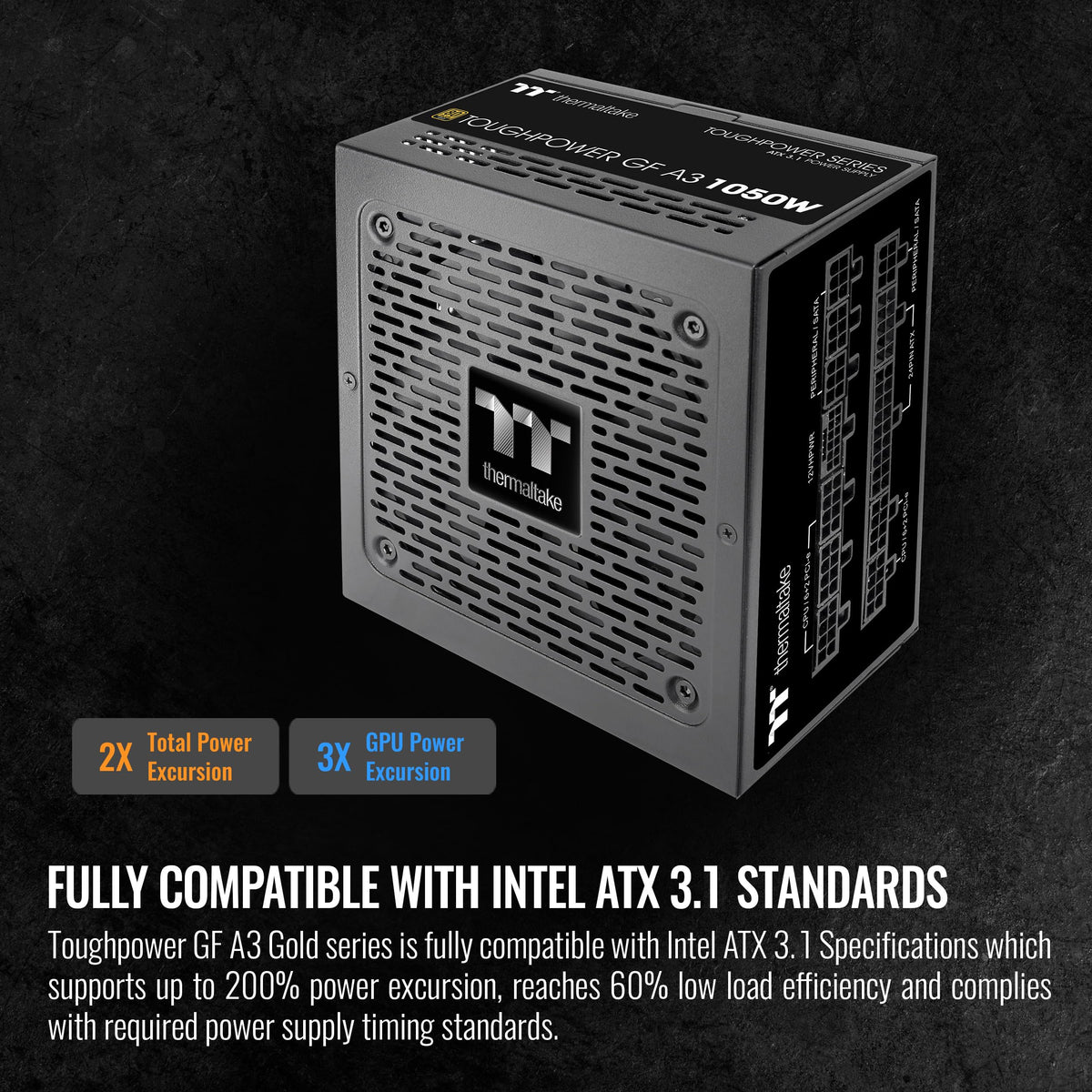 1050W 80+ Gold ATX 3.1 Power Supply F4345