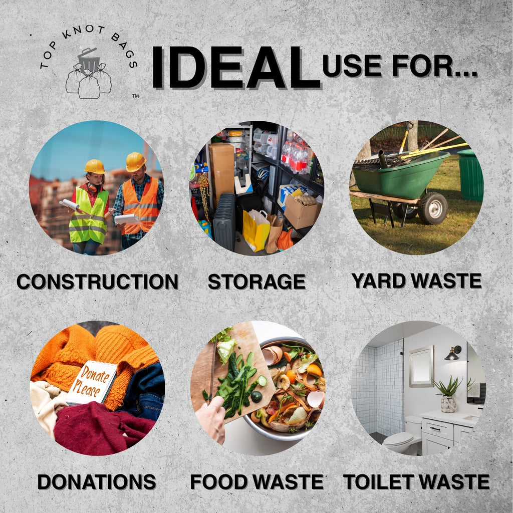 45 Gallon Black 1.5 Mil Trash Bags 100 Count B80526