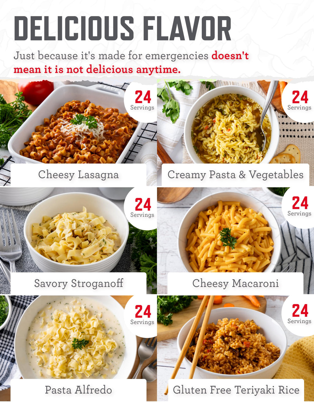 Emergency Food Freeze Dried 360 Servings M199