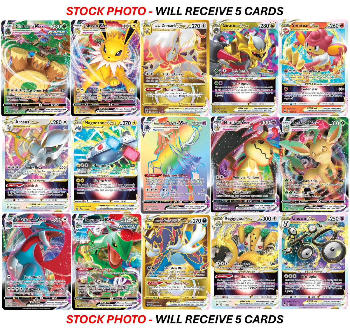 Pokemon Card VMAX VSTAR Bundle F665